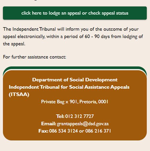 Lodge SASSA Appeal for COVID-19 SRD R350 Declined Online